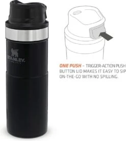 Stanley Trigger-Action Travel Mug 0.47L - Thermosfles - Matt Black -Beste Keukengerei Winkel 1075x1200 2