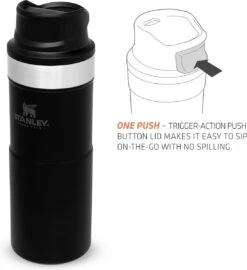 Stanley Trigger-Action Travel Mug 0.35L - Thermosfles - Matt Black -Beste Keukengerei Winkel 1096x1200