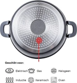 Cheffinger 28cm Lage Kookpot / Braadpan - CF-SC28 -Beste Keukengerei Winkel 1110x1200