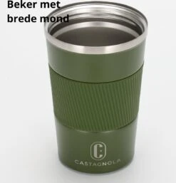 Castagnola Design RVS Koffiebeker To Go - Groen - 380ml - Thermosbeker - Theebeker -Beste Keukengerei Winkel 1154x1200 2