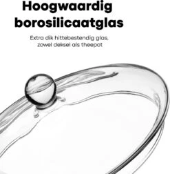 Vatten® Premium Glazen Theepot - 700ml - Dubbelwandig - Anti-drup - Transparant -Beste Keukengerei Winkel 1175x1200 1