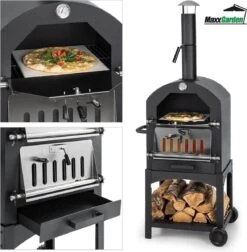 MaxxGarden Pizza Oven Buiten - Houtskool – Incl. Pizzasteen - 45x65x158cm 10 MaxxGarden Pizza Oven Buiten - Houtskool – Incl. Pizzasteen - 45x65x158cm -Beste Keukengerei Winkel 1175x1200 3