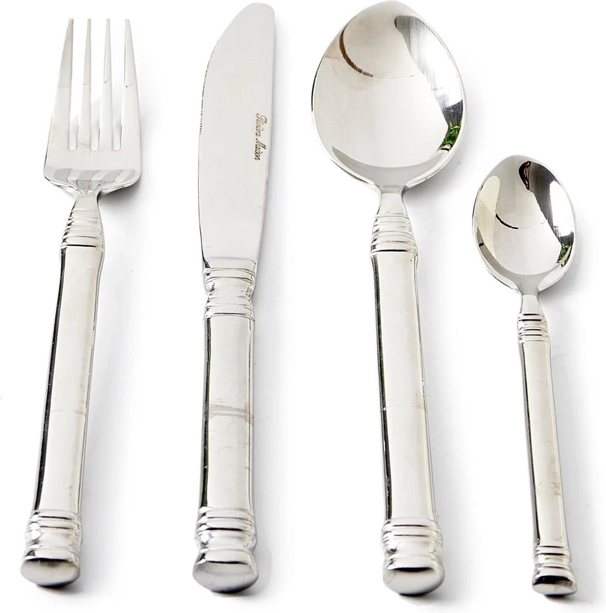 Riviera Maison Bestekset Zilver - Bon Appétit Cutlery - Set Van 4 Stuks