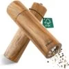 Dieux® - Peper En Zoutmolen Set - Cilinder Vorm - 22CM - Zout Peper Kruiden - 2 Stuks - Acacia Hout - Instelbare Maalgraad - Duurzaam - Luxe Kwaliteit - Hervulbaar - Pepermolen - Zoutmolen - BBQ Accesoires - Pasen -Beste Keukengerei Winkel 1195x1200 3