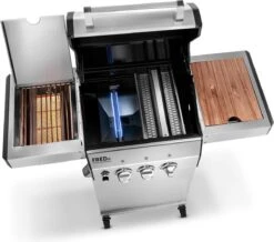 Burnhard Gas BBQ FRED JR. Deluxe - 2 Branders - Incl. Keramische Infraroodbrander & Afdekhoes - Deluxe -Beste Keukengerei Winkel 1200x1057 1