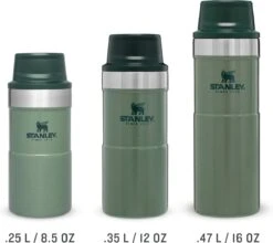 Stanley The Trigger-Action Travel Mug 0,25L - Thermosfles - Hammertone Green -Beste Keukengerei Winkel 1200x1070