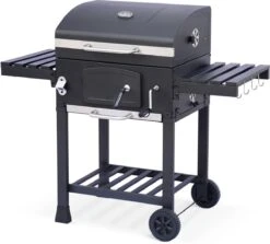 Nieuwe Producten 3 Alice's Garden Houtskool BBQ Bernard - Smoker - Verstelbare Houtskoolbak - Zwart