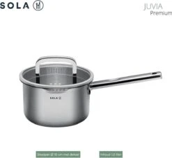 Sola Pannenset Juvia - 4 Delig - Ø 16,16,18,20 Cm - Zilver - RVS - Sandwichbodem -Beste Keukengerei Winkel 1200x1110 1