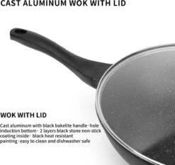 Swiss Pro+ Wokpan - Met Glazen Deksel - 28cm - Zwart -Beste Keukengerei Winkel 1200x1133 2