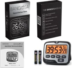 BanGosa® Magnetisch Digitale Kookwekker - Timer - RVS - Keukenwekker Digitaal - Digitale Keuken Timer - Stopwatch Met Magneet -Beste Keukengerei Winkel 1200x1138 1