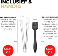 Ozocozy BBQ-ONE Houtskool Tafelbarbecue - Ø30 Cm- Zwart - Incl. Draagtas, Siliconen Bakkwast En RVS-Barbecuetang -Beste Keukengerei Winkel 1200x1141 1