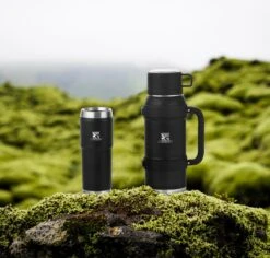 MacGyver RVS Thermoskan 1.5 Ltr – RVS Thermosbeker 0,55 Ltr - Langdurig Warm/koud - Zwart -Beste Keukengerei Winkel 1200x1145