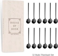 House Of Husk® Theelepels Set - Theelepeltjes - Koffielepels - Koffielepeltjes - RVS - 13cm - 12 Stuks - Zwart 16 House Of Husk® Theelepels Set - Theelepeltjes - Koffielepels - Koffielepeltjes - RVS - 13cm - 12 Stuks - Zwart -Beste Keukengerei Winkel 1200x1150