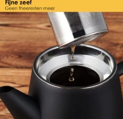 Silberthal - Theepot Met Filter - 1 L - RVS Dubbelwandig - Zwart - Cadeau 11 Silberthal - Theepot Met Filter - 1 L - RVS Dubbelwandig - Zwart - Cadeau -Beste Keukengerei Winkel 1200x1163 3