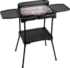 Princess 112250 Elektrische BBQ Met Zijplanken - BBQ - 40x25cm - Met En Zonder Statief Te Gebruiken - Met Zijplankjes - Ook Te Gebruiken Als Tafelgrill - 2200W -Beste Keukengerei Winkel 1200x1163 5