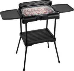 Princess 112250 Elektrische BBQ Met Zijplanken - BBQ - 40x25cm - Met En Zonder Statief Te Gebruiken - Met Zijplankjes - Ook Te Gebruiken Als Tafelgrill - 2200W -Beste Keukengerei Winkel 1200x1164 2