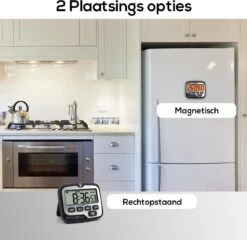 BanGosa® Magnetisch Digitale Kookwekker - Timer - RVS - Keukenwekker Digitaal - Digitale Keuken Timer - Stopwatch Met Magneet -Beste Keukengerei Winkel 1200x1166 3