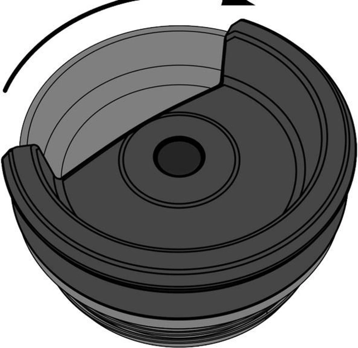 Stanley The NeverLeak™ Travel Mug 0,35L NEW - Thermosfles - Matt Black 4 Stanley The NeverLeak™ Travel Mug 0,35L NEW - Thermosfles - Matt Black - Afbeelding 2