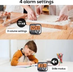 BanGosa® Magnetisch Digitale Kookwekker - Timer - RVS - Keukenwekker Digitaal - Digitale Keuken Timer - Stopwatch Met Magneet -Beste Keukengerei Winkel 1200x1174 2