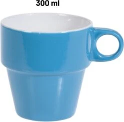 Orange85 Koffiekopjes - Met Houder - Set Van 6 - Gekleurd - 300 Ml - Keramiek -Beste Keukengerei Winkel 1200x1179