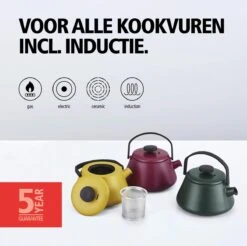 BRABANTIA T-TIME Donkergroene Theepot - Gietijzer - 0,7 L - Inclusief Zeefje -Beste Keukengerei Winkel 1200x1194 4