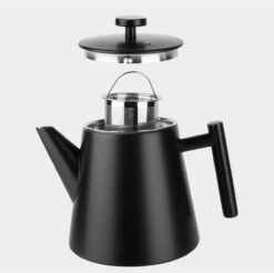 Castagnola Theepot Met Filter – Theekan – Theepot Dubbelwandig – Theepot Roestvrijstaal – Hoogwaardig RVS – 1 Liter – 5 Kopjes Thee – Zwart -Beste Keukengerei Winkel 1200x1195 13