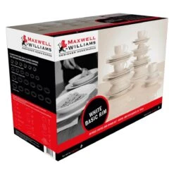 Maxwell And Williams White Basic Rim Koffie- En Dinerset - 30-delig - Wit 12 Maxwell And Williams White Basic Rim Koffie- En Dinerset - 30-delig - Wit -Beste Keukengerei Winkel 1200x1200 1000