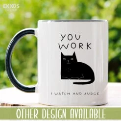 I Work Hard Kat Mok - Katten - Juf Cadeau - Meester Cadeau - Verjaardagscadeau - Cadeau - Verjaardag Cadeau Man - Cadeau Voor Man - Cadeau Voor Vrouw - Mokken - Theeglazen - Koffiekopjes -Beste Keukengerei Winkel 1200x1200 1018