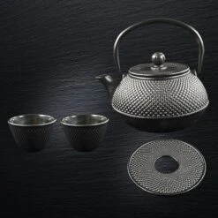 SakuraTea - Theepot Set - 4-delig - Gietijzer - Zwart - 0.8L - 2 Kopjes (100ml) -Beste Keukengerei Winkel 1200x1200 1037