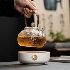 ConBlom Keramische Theepot, Warmer, Theewarmer, Koffiewarmer, Stoofje, Met Kurk-stoofje, Theepot Basis, Theefornuis, Melkwarmer Voor Thuis, Café, Theemelk (zonder Kaars En Theepot) -Beste Keukengerei Winkel 1200x1200 1044