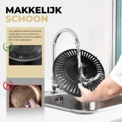 Ozocozy BBQ-ONE Houtskool Tafelbarbecue - Ø30 Cm- Zwart - Incl. Draagtas, Siliconen Bakkwast En RVS-Barbecuetang -Beste Keukengerei Winkel 1200x1200 1150