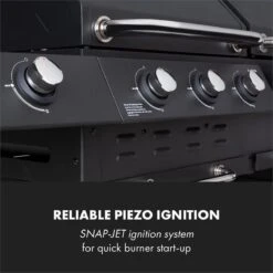 Klarstein Kingsville Double Barbecue - Houtskool- En Gasbarbecue - Smoker BBQ - Inclusief Deksels En Thermometer - Met 2 Roosters - Zwart -Beste Keukengerei Winkel 1200x1200 1157