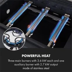 Klarstein Kingsville Double Barbecue - Houtskool- En Gasbarbecue - Smoker BBQ - Inclusief Deksels En Thermometer - Met 2 Roosters - Zwart -Beste Keukengerei Winkel 1200x1200 1161