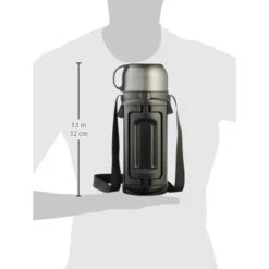Lock&Lock Thermoskan - Isoleerkan - Thee En Koffie - Lekvrij - 1,5 Liter - RVS - Inklapbaar Handvat - Zwart -Beste Keukengerei Winkel 1200x1200 139