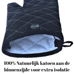 Gohh 2 Canvas Ovenhandschoenen Ovenwanten Zwart - 33 Cm (tot 300 Graden) -Beste Keukengerei Winkel 1200x1200 175