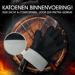 Sense Of Taste Ovenwanten - 2 Stuks - Ovenhandschoenen - Hittebestendig - 230°C - Siliconen - Zwart - Koken - Extra Lang -Beste Keukengerei Winkel 1200x1200 178