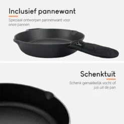 Ocina Gietijzeren Pan – ø30,5cm - Skillet - Koekenpan – Hapjespan – Koekenpan Inductie – Koekenpannenset - Gietijzeren Pan Bbq - Gietijzer -Beste Keukengerei Winkel 1200x1200 239