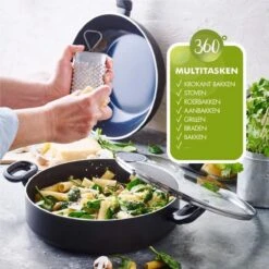 Greenpan Torino Keramische Hapjespan - 28 Cm - Met Glazen Deksel -Beste Keukengerei Winkel 1200x1200 268