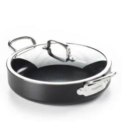 GreenPan Barcelona Infinity Pro Hapjespan Met Deksel 30cm - Zwart - Inductie - PFAS-vrij -Beste Keukengerei Winkel 1200x1200 441