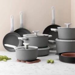 BergHOFF Leo Hapjespan Stone - 28 Cm - Met Glazen Deksel 9 BergHOFF Leo Hapjespan Stone - 28 Cm - Met Glazen Deksel -Beste Keukengerei Winkel 1200x1200 483