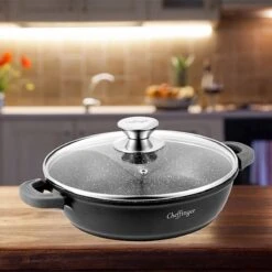 Cheffinger 28cm Lage Kookpot / Braadpan - CF-SC28 -Beste Keukengerei Winkel 1200x1200 573