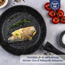 Westinghouse Koekenpan Inductie - Ø 24 Cm - Zwart Marmer - Geschikt Voor Alle Warmtebronnen -Beste Keukengerei Winkel 1200x1200 639