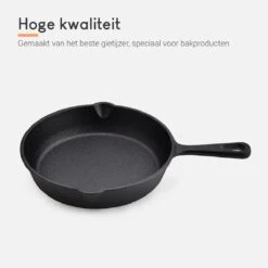 Ocina Gietijzeren Pan – Set Van 3 Stuks – ø25cm, ø19.5cm En ø16cm - Skillet - Koekenpan – Hapjespan – Koekenpan Inductie – Koekenpannenset - Gietijzeren Pan Bbq - Gietijzer - Incl. Receptenboek -Beste Keukengerei Winkel 1200x1200 646