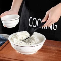 Doodadeals® Siliconen Rijstlepel - Rijst Opscheplepel - Rijstlepel Kunststof - Zwart - 1 Stuk -Beste Keukengerei Winkel 1200x1200 77