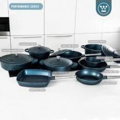 Westinghouse Performance Series - Wokpan Inductie - 28cm Luxe Wok Met Deksel - Blauw - Geschikt Voor Alle Warmtebronnen -Beste Keukengerei Winkel 1200x1200 838