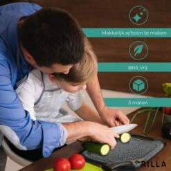 Grilla Snijplankenset - 3 Stuks - Marmer Look - Snijplank Set Kunststof -Beste Keukengerei Winkel 1200x1200 866