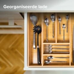 Grote Bestekbak Bamboe 81x47CM - Coninx Besteklade - Opbergbak - Duurzaam - Bamboe - Voor Laden Vanaf 47cm Diep -Beste Keukengerei Winkel 1200x1200 9