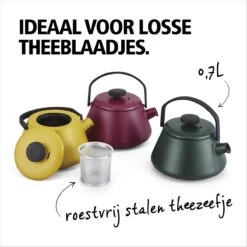 BRABANTIA T-TIME Donkergroene Theepot - Gietijzer - 0,7 L - Inclusief Zeefje -Beste Keukengerei Winkel 1200x1200 985