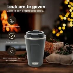 LaCardia Koffiebeker To Go Premium Zwart – Thermosbeker – Theebeker – 380ML – Herbruikbaar -Beste Keukengerei Winkel 1200x1200 987