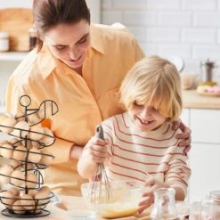 Eiermand – Eierrek – Eierhouder – Eieren – Zwart - Pasen - Tot 40 Eieren - BAULK® -Beste Keukengerei Winkel 1200x1200 998